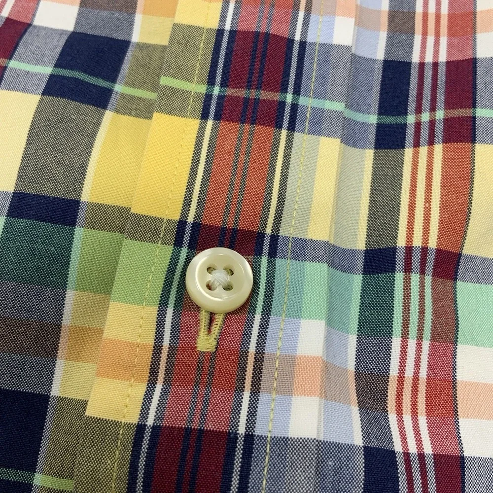 Polo Ralph Lauren Custom Fit Long Sleeve Shirt Mens 2XL XXL‎ Multicolor Plaid